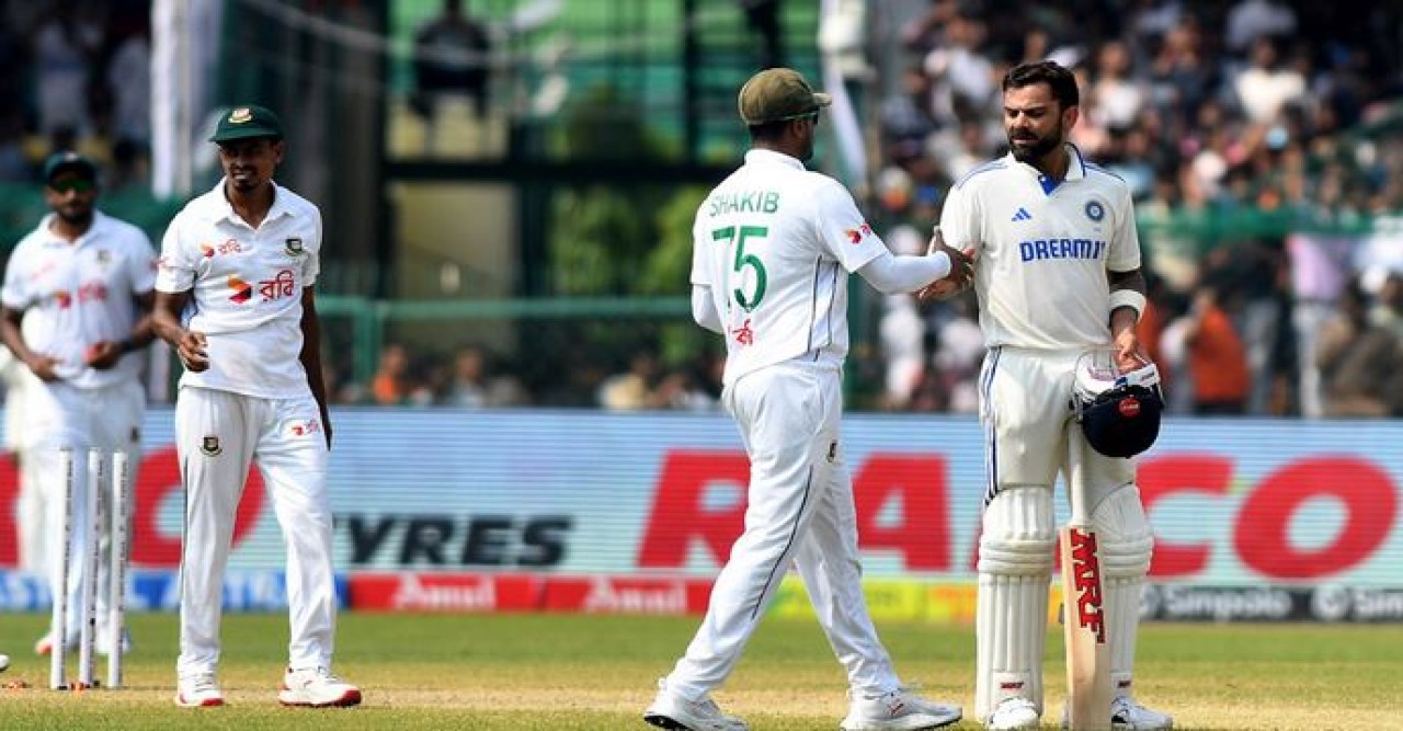 বৃষ্টিতে আড়াই দিন নষ্ট হওয়ার পরও কানপুর টেস্টে পরাজয়  বাংলাদেশের